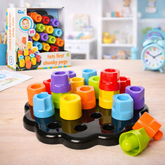 لعبة تركيب الأوتاد الملونة للأطفال – Tots First Chunky Pegs