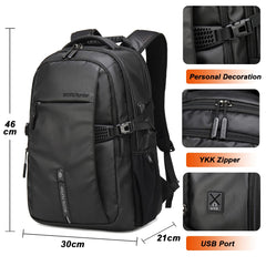 حقيبة ظهر Arctic Hunter B00388 – سعة 30 لتر – مناسبة للابتوب 15.6 بوصة