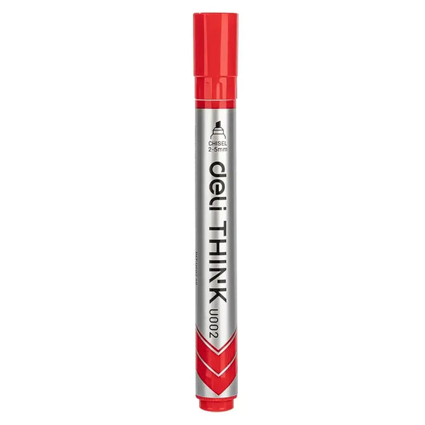 أقلام سبورة بيضاء Deli THINK Whiteboard marker) U002) , بألون الازرق والأحمر