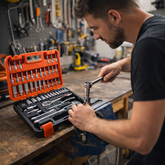 طقم عدد ميكانيكية 53 قطعة CR-V – مقاس 1/4 إنش