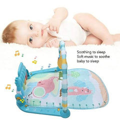 فرشة ألعاب موسيقية للأطفال مع بيانو وألعاب معلقة