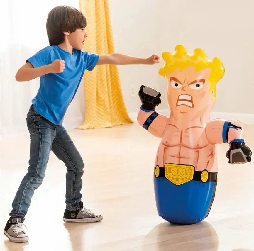 لعبة الملاكم المنفوخ للأطفال من Intex – Wet Set Collection – تصميم المصارع الأشقر - Sooqja سوقجة