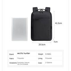 حقيبة ظهر لابتوب Arctic Hunter B00574 نحيفة وخفيفة – مناسبة حتى 15.6 بوصة
