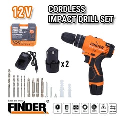 درل شحن مع خاصية الشاكوش Finder – 12V ليثيوم