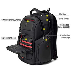 حقيبة ظهر Arctic Hunter B00341 – متعددة الوظائف مع جيب ضد السرقة وحماية للابتوب 15.6 بوصة