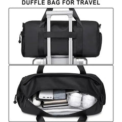 حقيبة رياضية فاخرة مقاومة للماء بسعة 25 لترًا مع حجرة للأحذية وأشرطة قابلة للفصل للرجال والنساء - Arctic Hunter LX00537 / Premium 25L Water-Resistant Gym Bag with Shoe Compartment and Detachable Straps for Men and Women - Arctic Hunter LX00537 - Sooqja سوقجة