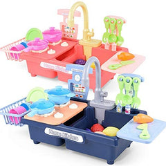 لعبة المطبخ المنزلي الكهربائي للأطفال – Home Kitchen (متوفر باللونين الزهري والأزرق)
