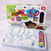 طقم تلوين خزف للأطفال 15 قطعة – Painter Ceramics Tea Set