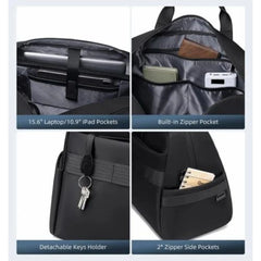 حقيبة ARCTIC HUNTER LXB00842 بتصميم جاف ورطب، حقيبة يد للكمبيوتر المحمول مقاس 15.6 بوصة /ARCTIC HUNTER LXB00842 Dry & Wet Bag, 15.6" Laptop Handbag - Sooqja سوقجة