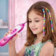 جهاز تزيين الشعر بالخرز للبنات – Hair Beader مع مجموعة خرز وأدوات كاملة