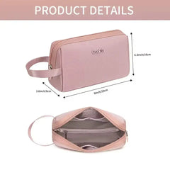 شانترا CB00637-حقيبة مكياج للسفر للنساء ، حقيبة مستحضرات تجميل ، منظم مقاوم للماء ، حقيبة أدوات الزينة ، صغيرة ومتينة ، متعددة المساحات - Sooqja سوقجة