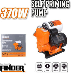 مضخة مياه Finder ذاتية التحضير 370 واط – MAX Series / Finder 370W Self Priming Water Pump – MAX Series FDZ0364370