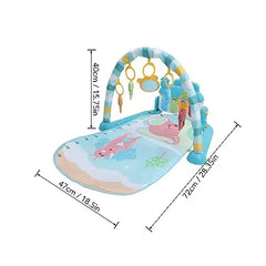 فرشة ألعاب موسيقية للأطفال مع بيانو وألعاب معلقة