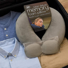 وسادة سفر مع غطاء العين