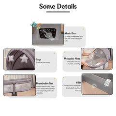 ماستيلا Mastela - مهد مواليد هزاز كهربائي مع موسيقى - رمادي - Sooqja سوقجة