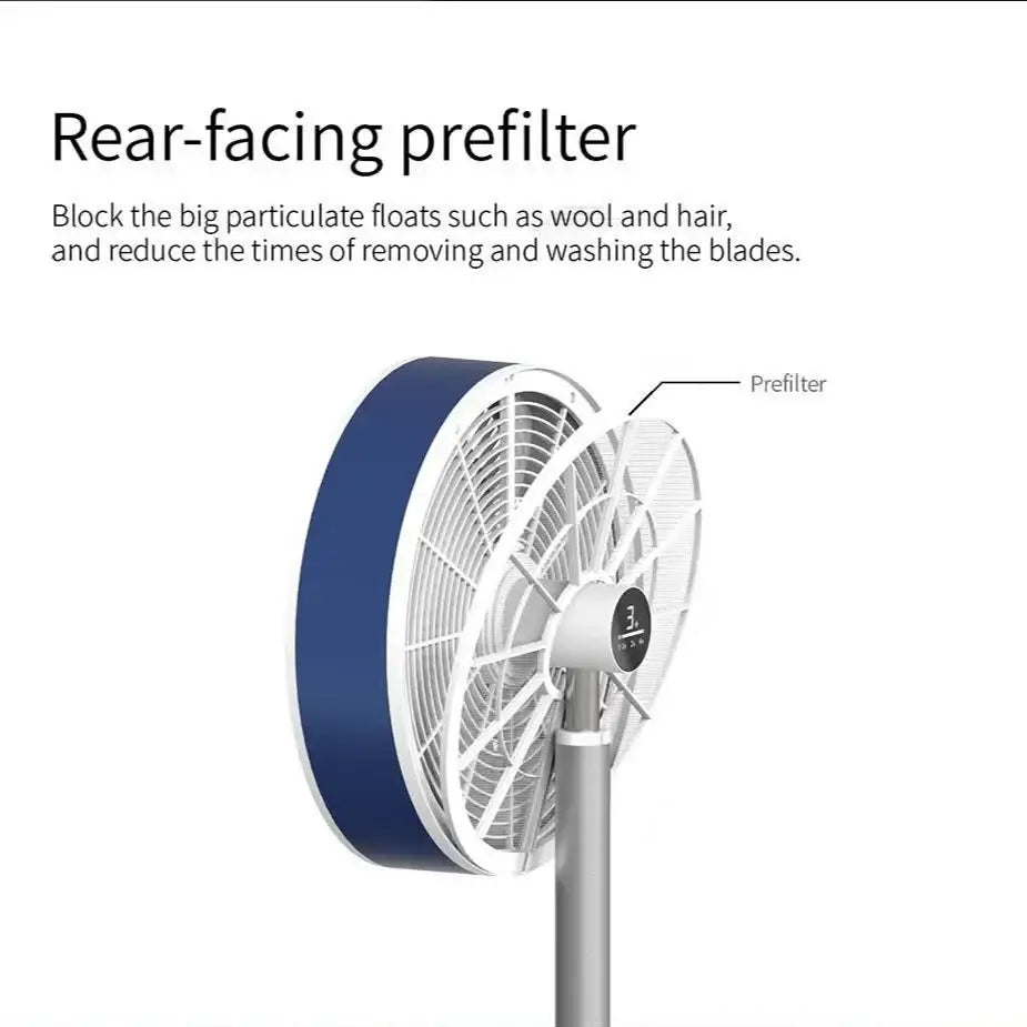 مروحة LUFTTRUM الزرقاء الكريستالية - تجربة تبريد فاخرة وأنيقة - Sooqja سوقجة