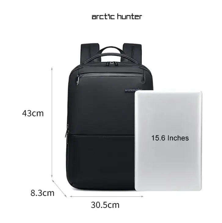 حقيبة ظهر Arctic Hunter Slim للكمبيوتر المحمول، أنيقة وخفيفة الوزن، بسعة 16 لترًا - رقم: B00681 / Arctic Hunter Slim Laptop backpack Stylish Premium lightweight Business 16L Laptop Backpack - No: B00681 - Sooqja سوقجة
