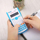آلة حاسبة علمية KK-82MS-D DEXIN متعددة الوظائف – شاشة ذات سطرين، 240 وظيفة، 12 رقم، مثالية للطلاب والمكاتب والمدارس (أزرق) (زهري) - Sooqja سوقجة