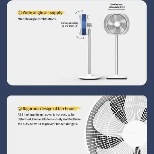 مروحة LUFTTRUM الزرقاء الكريستالية - تجربة تبريد فاخرة وأنيقة - Sooqja سوقجة