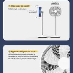 مروحة LUFTTRUM الزرقاء الكريستالية - تجربة تبريد فاخرة وأنيقة - Sooqja سوقجة