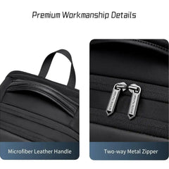 حقيبة ظهر Arctic Hunter Business B00810 للرجال والنساء من النايلون سعة 25 لترًا مقاومة للماء مع جيوب متعددة وحجرة كمبيوتر محمول مقاس 15.6 بوصة مضادة للسرقة للمكتب والسفر والجامعة / Arctic Hunter Business Backpack B00810 for Men Women Nylon 25L Laptop Bag - Sooqja سوقجة