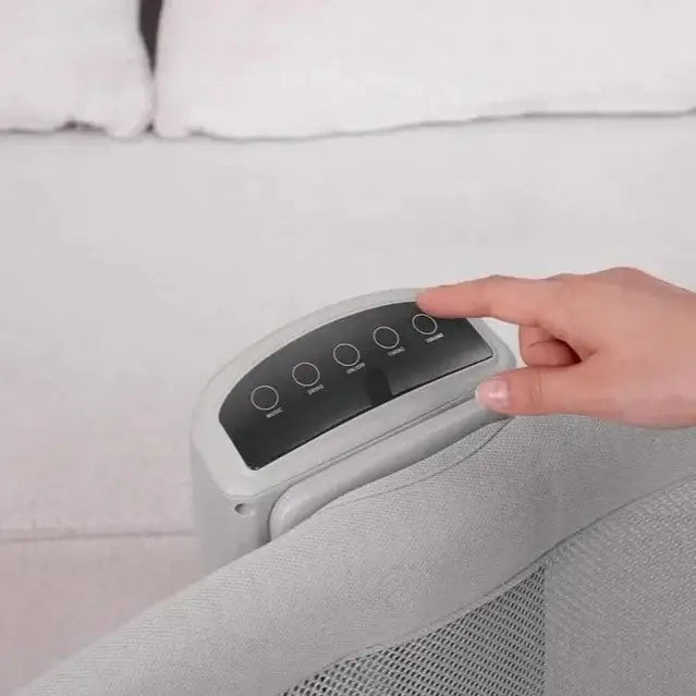 ماستيلا Mastela - سرير أطفال مع مظلة وارتفاع قابل للتعديل وعجلات دوارة - رمادي - Sooqja سوقجة