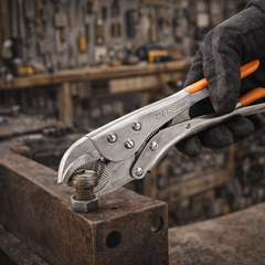 كماشة قفل بفك منحني Finder 7 بوصة (175مم)