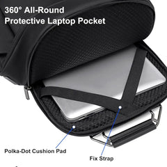 حقيبة ظهر Arctic Hunter B00915 للابتوب سعة 20 لتر – مزودة بمنفذ USB وType-C – مناسبة للابتوب 15.6 بوصة
