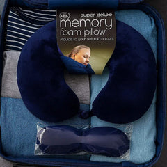 وسادة سفر مع غطاء العين