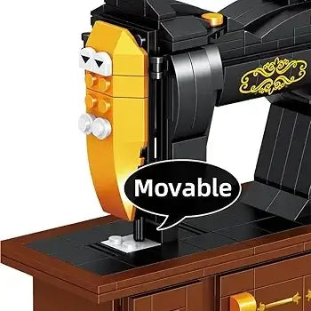 مجموعة بناء مصغرة لآلة الخياطة – هدية إبداعية للديكور والمناسبات الخاصة - Sooqja سوقجة