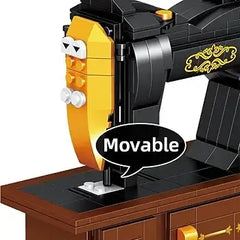 مجموعة بناء مصغرة لآلة الخياطة – هدية إبداعية للديكور والمناسبات الخاصة - Sooqja سوقجة