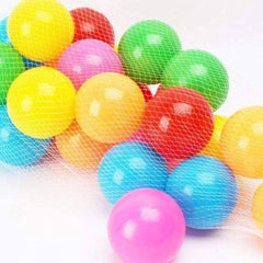 كيس طابات ملوّنة – 50 طابة بلاستيكية ممتعة للأطفال