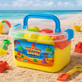 رمل سحري ١ كيلو مع فرشة قابلة للنفخ وقطع الاشكال