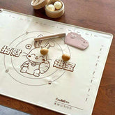 حصيرة عجين سيليكون بطبعة أرنب – مثالية للعجن والخبز - Sooqja سوقجة