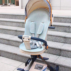 لو كيو عربة اطفال مريحة خفيفة الوزن قابلة للطي بيد واحدة، عربة سفر صغيرة متعددة الاوضاع، مظلة كبيرة الحجم، مساحة تخزين كبيرة جدا متوفرة بألون المشمشي والأخضر.