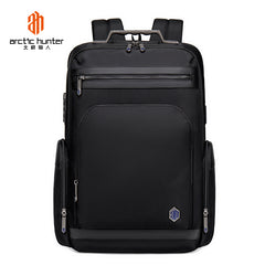 حقيبة ظهر Arctic Hunter B00415 مقاومة للماء لأجهزة الكمبيوتر المحمولة مقاس 15.6 بوصة، لون أسود/Arctic Hunter B00415 Waterproof Backpack for 15.6 Inch Laptops, Black