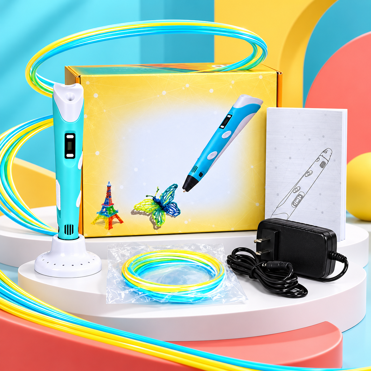 قلم رسم ثلاثي الأبعاد 3D Drawing Pen | صورة استخدام إبداعية