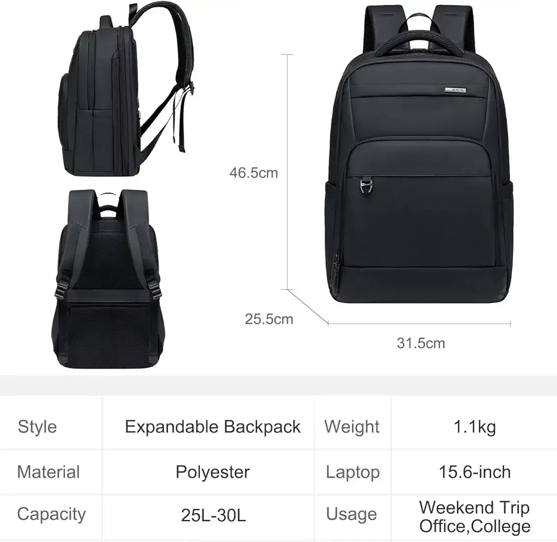 حقيبة اركتك هنتر GB00708 هي حقيبة ظهر أنيقة وعملية - The Arctic Hunter GB00708 is a stylish and functional backpack