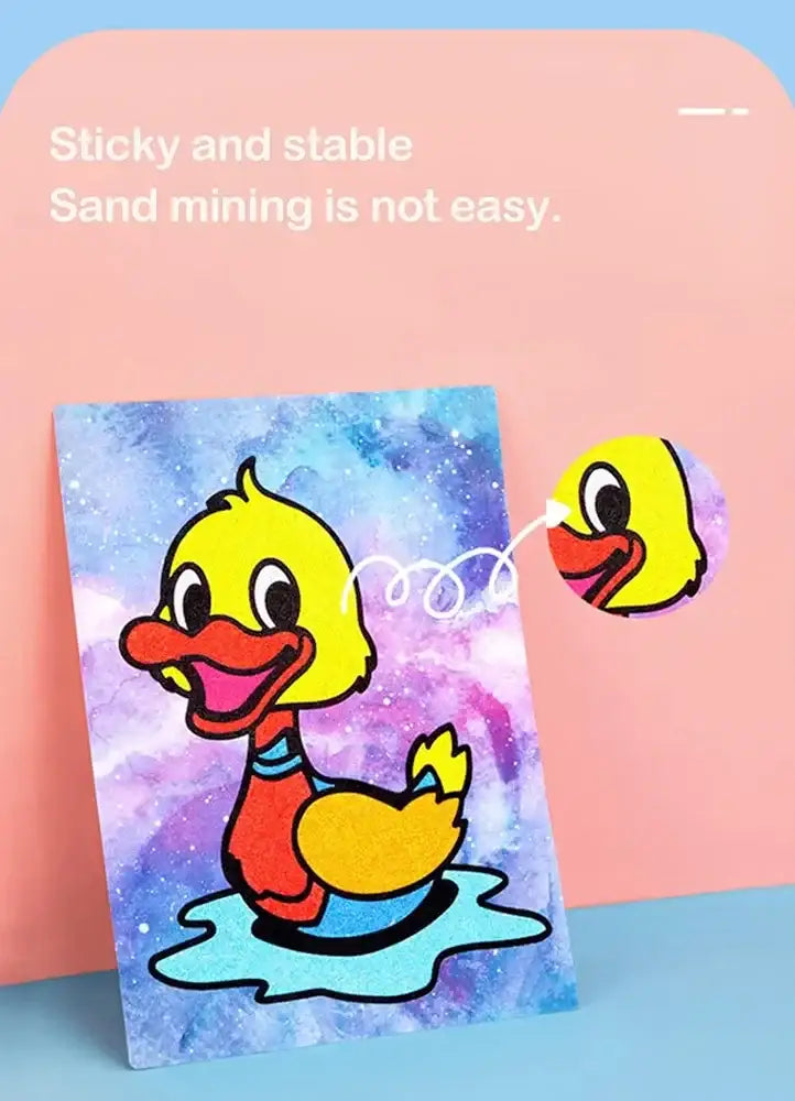 12 ورقة من صور الرسم بالرمل ، 12 زجاجة رمل ملون، مجموعة ورق فني رملي للحرف اليدوية - Sooqja سوقجة