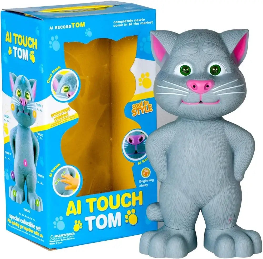 لعبة القط الذكي AI Touch Tom – لعبة تفاعلية ناطقة للأطفال