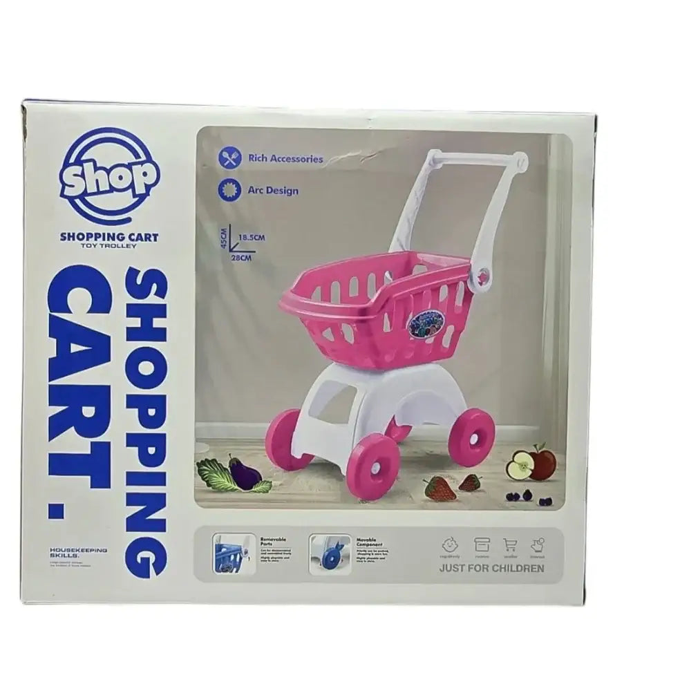 عربة تسوق مسلية للأطفال مع مجموعة اكسسوارت - Sooqja سوقجة