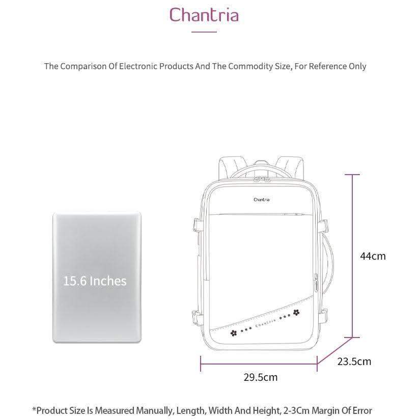 حقيبة ظهر Chantria CB00641 هي خيار مثالي للطلاب والمحترفين، حيث تجمع بين التصميم الأنيق والوظائف العملية، مما يجعلها مناسبة للاستخدام اليومي في العمل أو الدراسة.