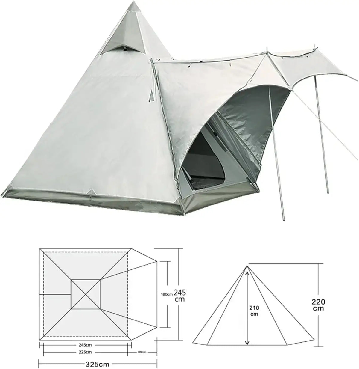 Indian telescoping tent خيمة