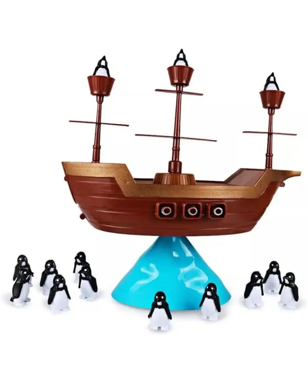 لعبة موازنة قارب القراصنة للاطفال بعمر 5 سنوات فما فوق | ارتفاع 26.8، عرض 9، طول 26 سم، متعددة الالوان - Sooqja سوقجة