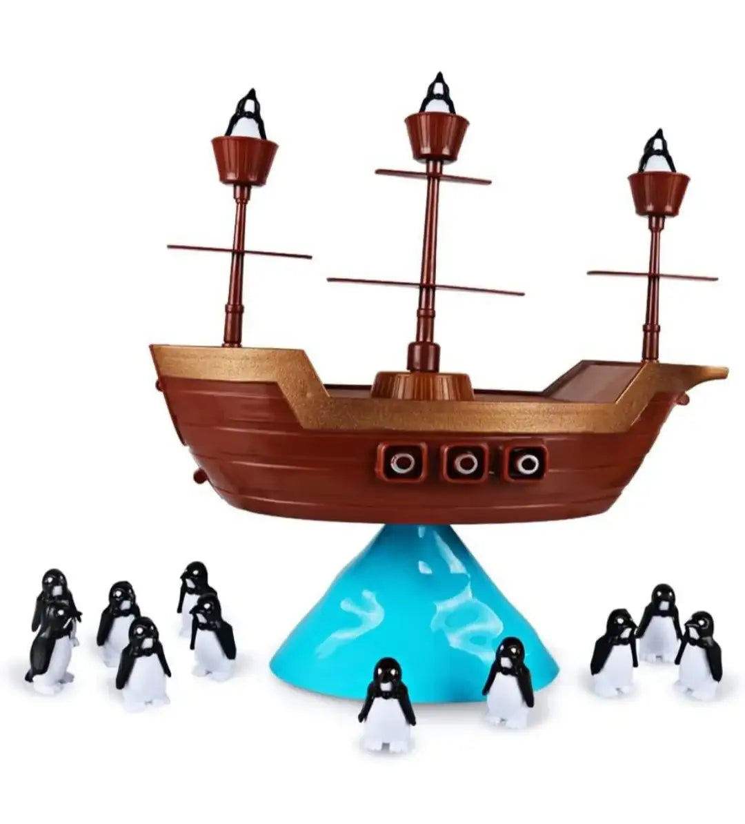 لعبة موازنة قارب القراصنة للاطفال بعمر 5 سنوات فما فوق | ارتفاع 26.8، عرض 9، طول 26 سم، متعددة الالوان - Sooqja سوقجة