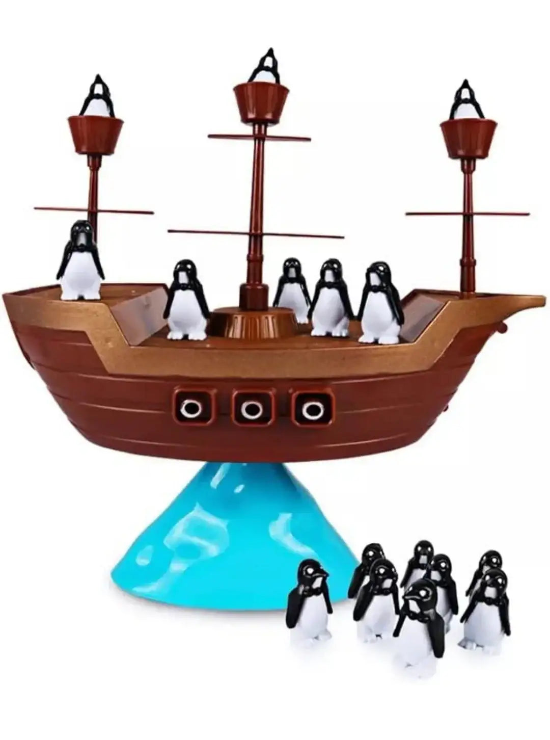 لعبة موازنة قارب القراصنة للاطفال بعمر 5 سنوات فما فوق | ارتفاع 26.8، عرض 9، طول 26 سم، متعددة الالوان - Sooqja سوقجة