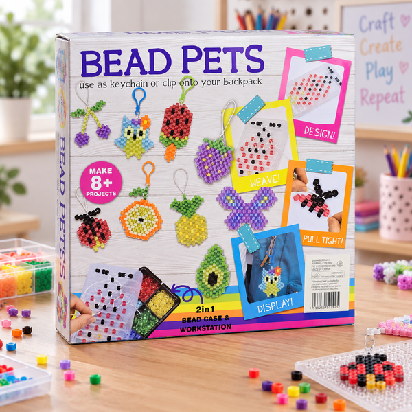 طقم خرز Bead Pets لصنع الميداليات وتعليقات الشنط - صورة الغلاف