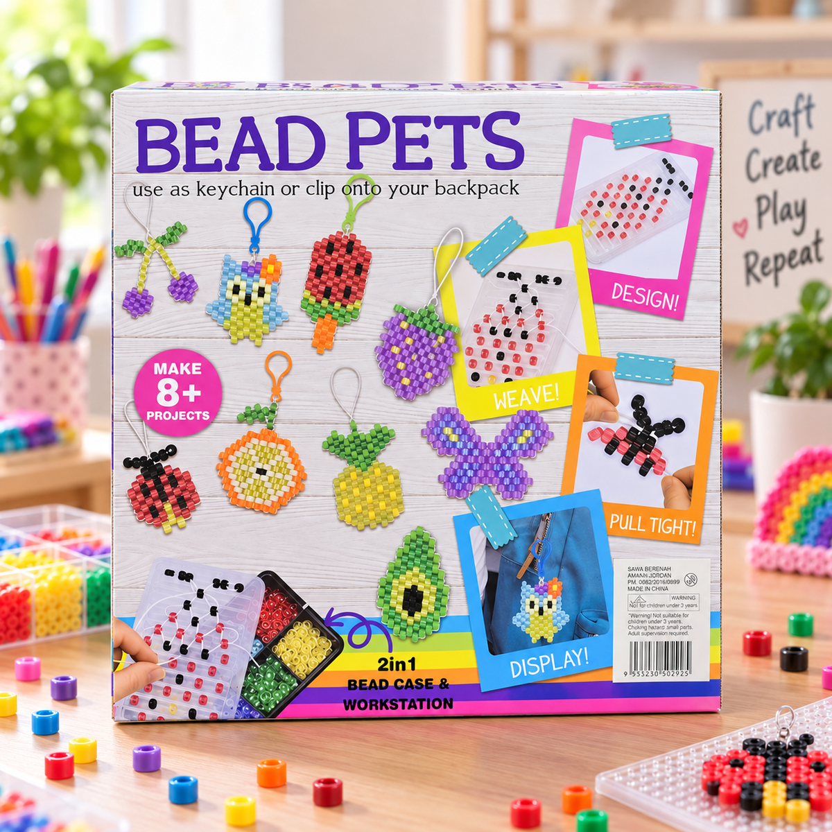 طقم خرز Bead Pets - زاوية عرض جانبية