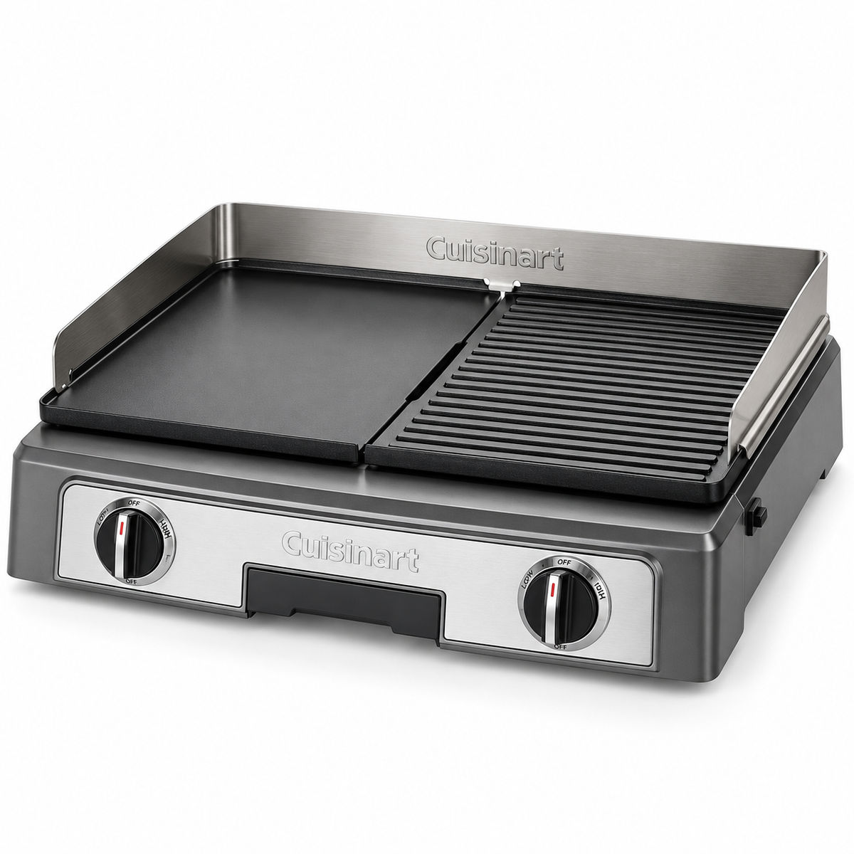 Cuisinart Plancha BBQ Elite - شواية وبلانشا كهربائية بسطحين