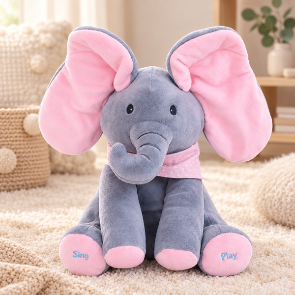 sqj-g4-elephant-04 فيل بيكابو التفاعلي الزهري - صورة إضافية 4